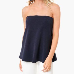 NWT Strapless Navy Crepe Marin Top - Navy - XS - Tuckernuck